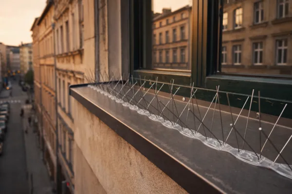 Hroty proti holubom typ W160 na parapete